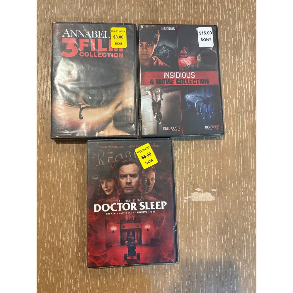 Horror DVD Lot Annabelle 3 Film Insidious 4 Movie Collection Doctor Sleep NEW